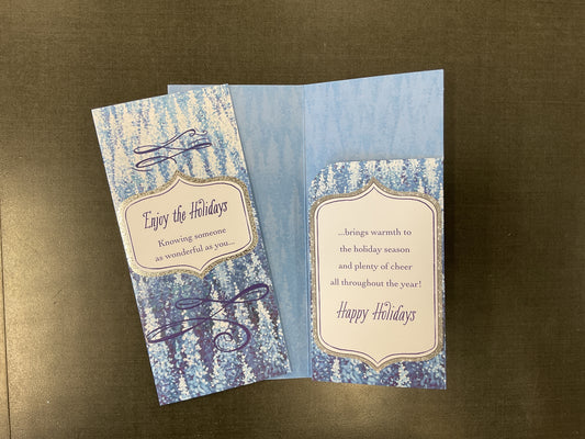 Happy Holidays Money/Gift Card Holder