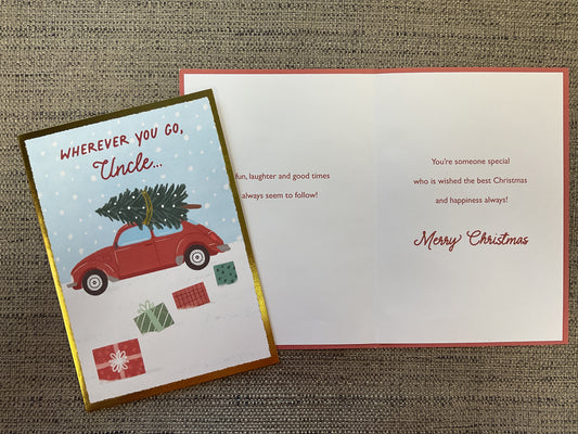 Uncle Christmas Card