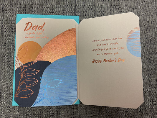 To Dad on Mother's Day - Mother's Day Card