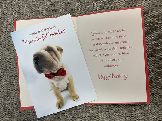 Brother Birthday Card