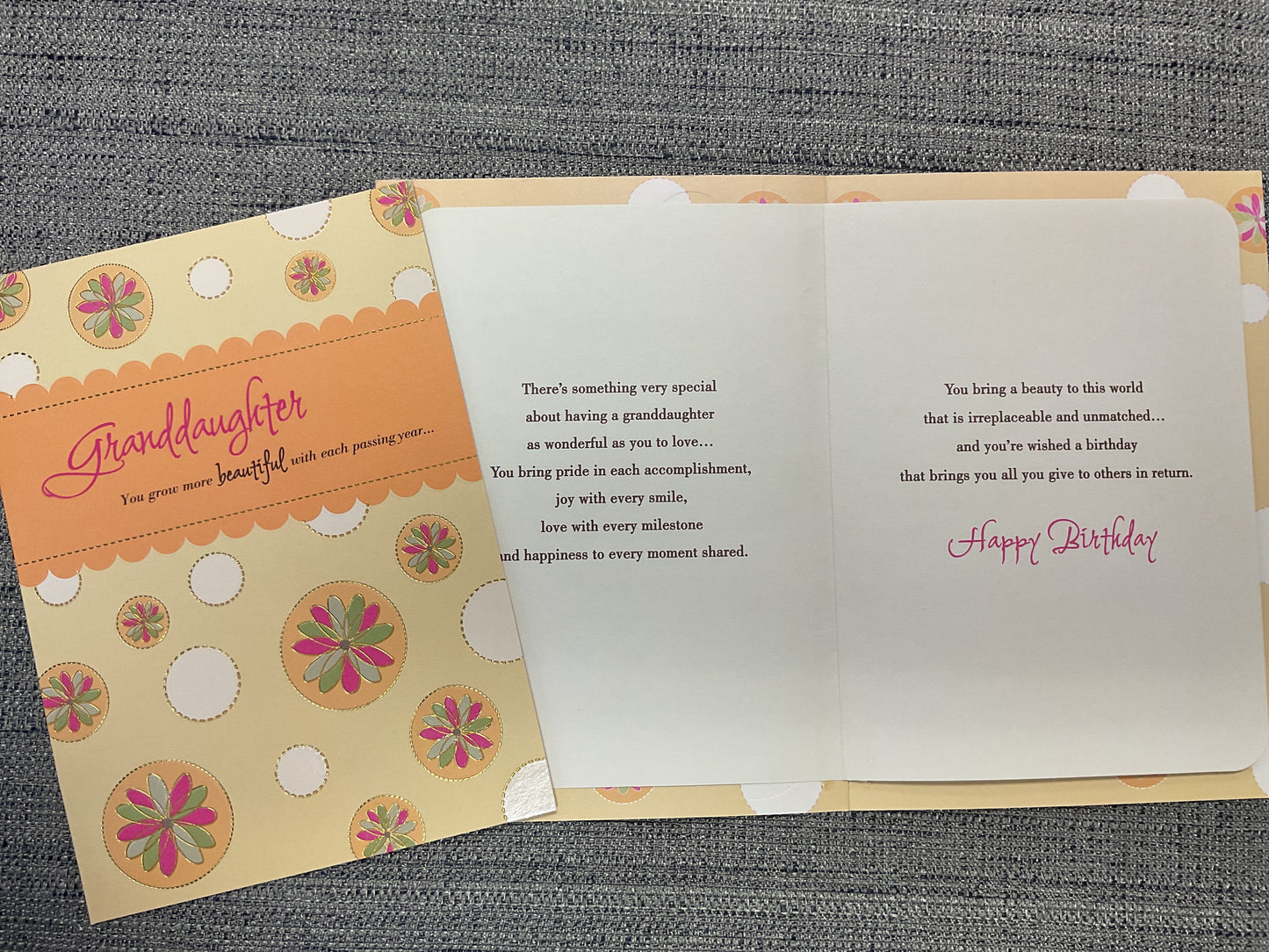 Granddaughter Birthday Card