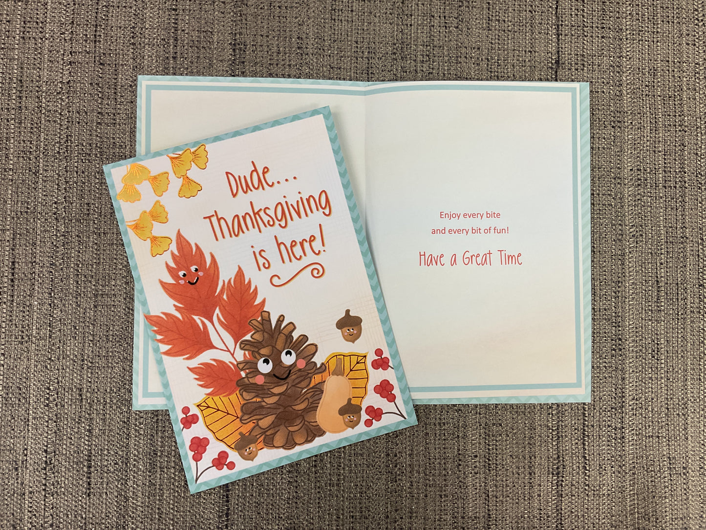 Happy Thanksgiving for Boy Card