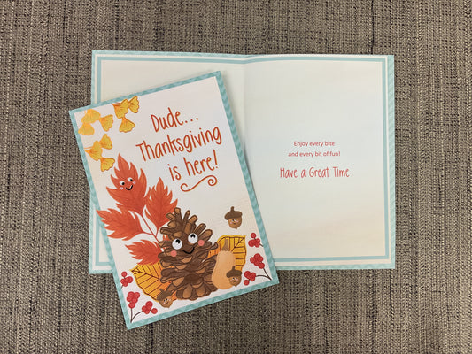 Happy Thanksgiving for Boy Card