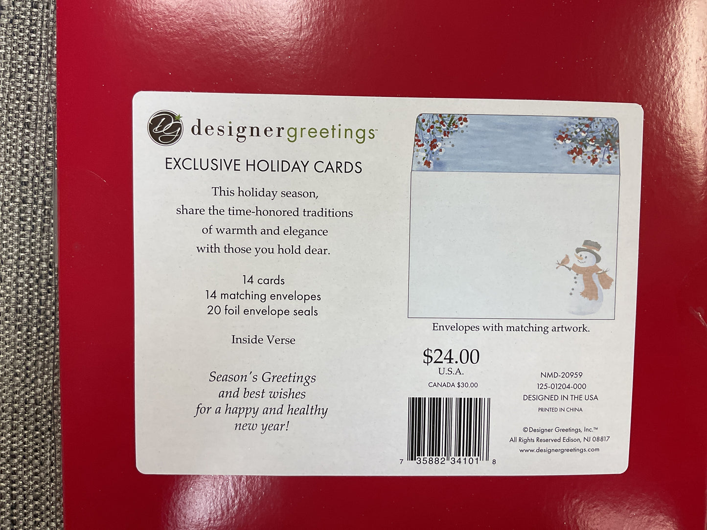 Season’s Greetings Boxed Christmas Cards