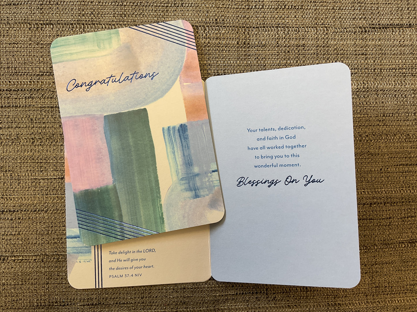 Take Delight in the Lord Religious Congratulations Card