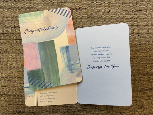Take Delight in the Lord Religious Congratulations Card