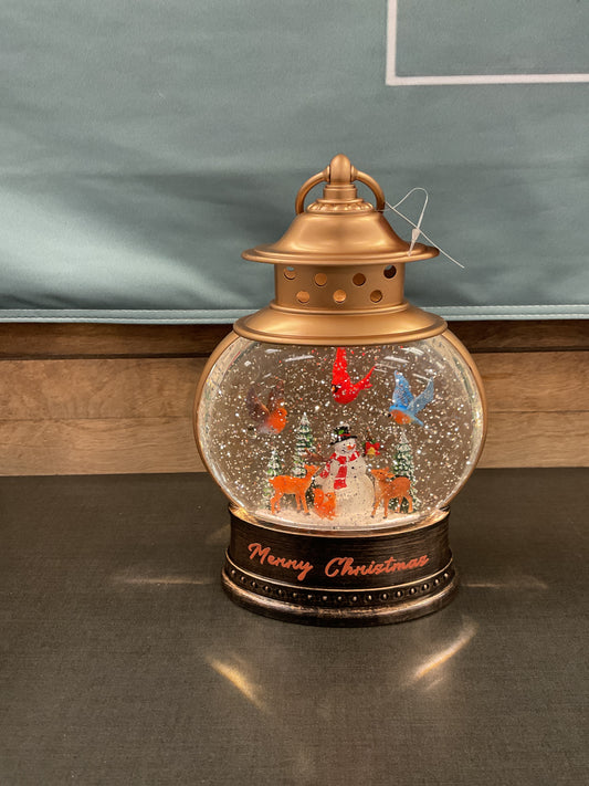 Lighted Spinning Water Globe/ 2 Styles