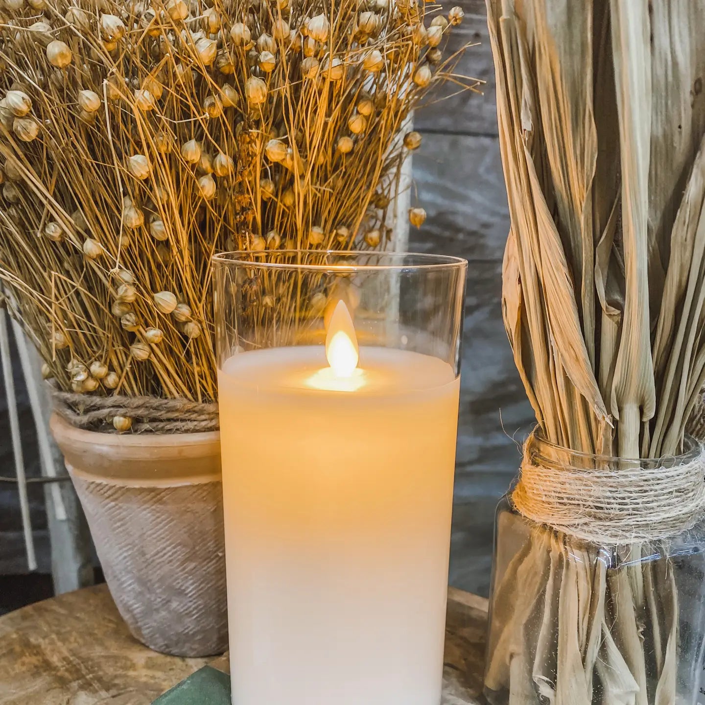 Wax LED Pillar Candle