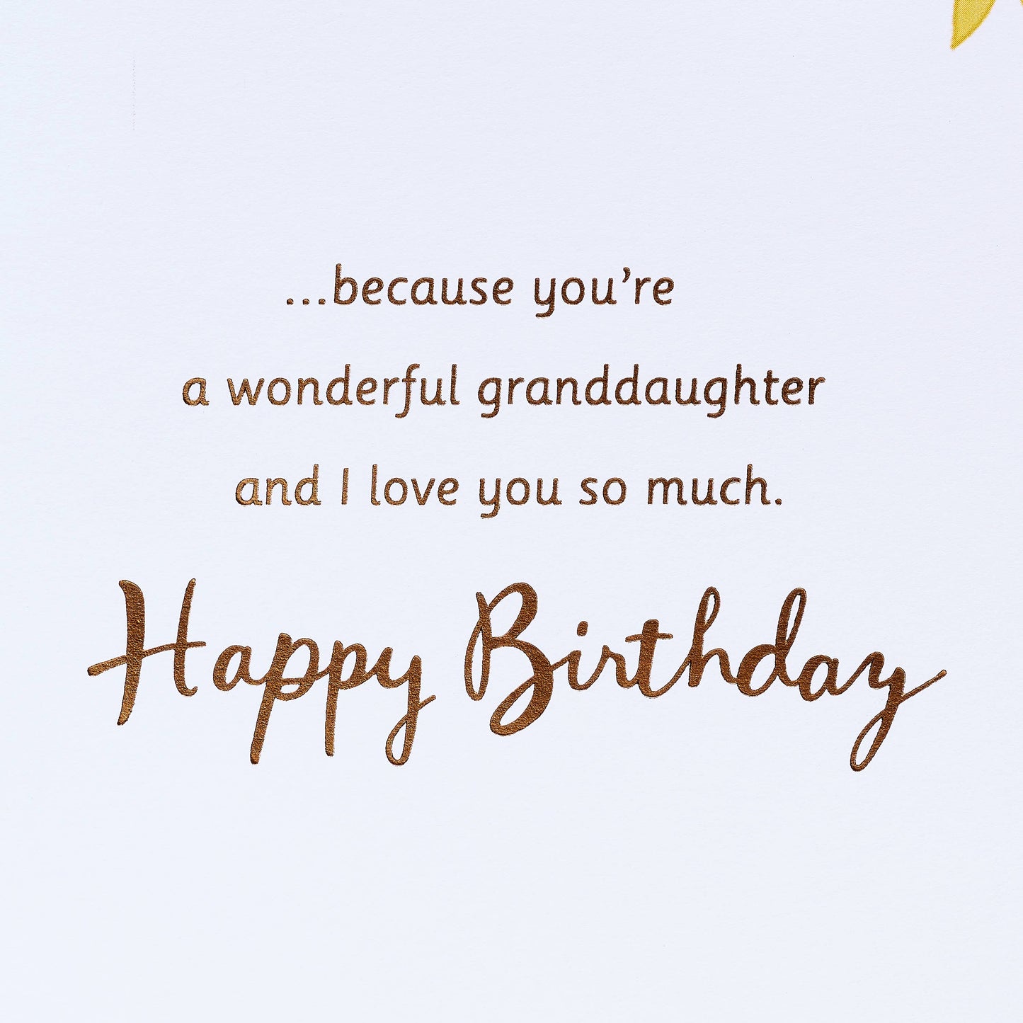 Granddaughter Birthday Card