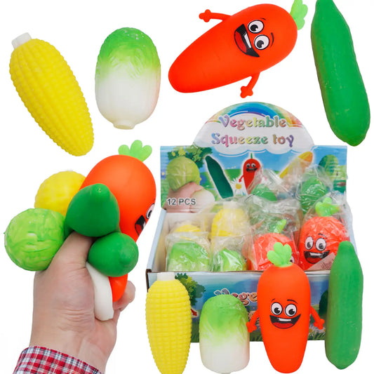 Mixed Vegetable Fluffy Slime Filled Squishy