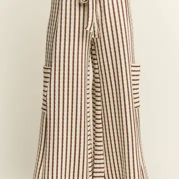 Stripe Wide Leg Pants