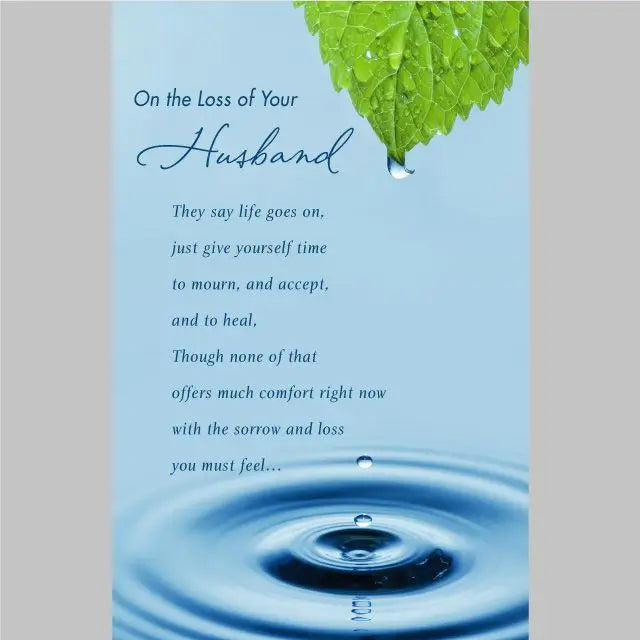 Sympathy Loss of Husband Card