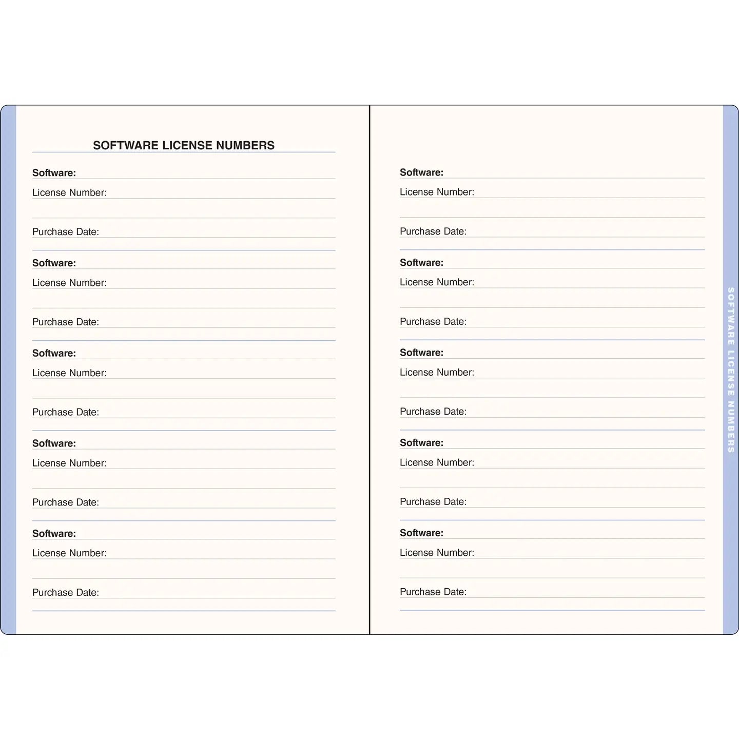 Wildflower Garden Large Internet Address & Password Logbook
