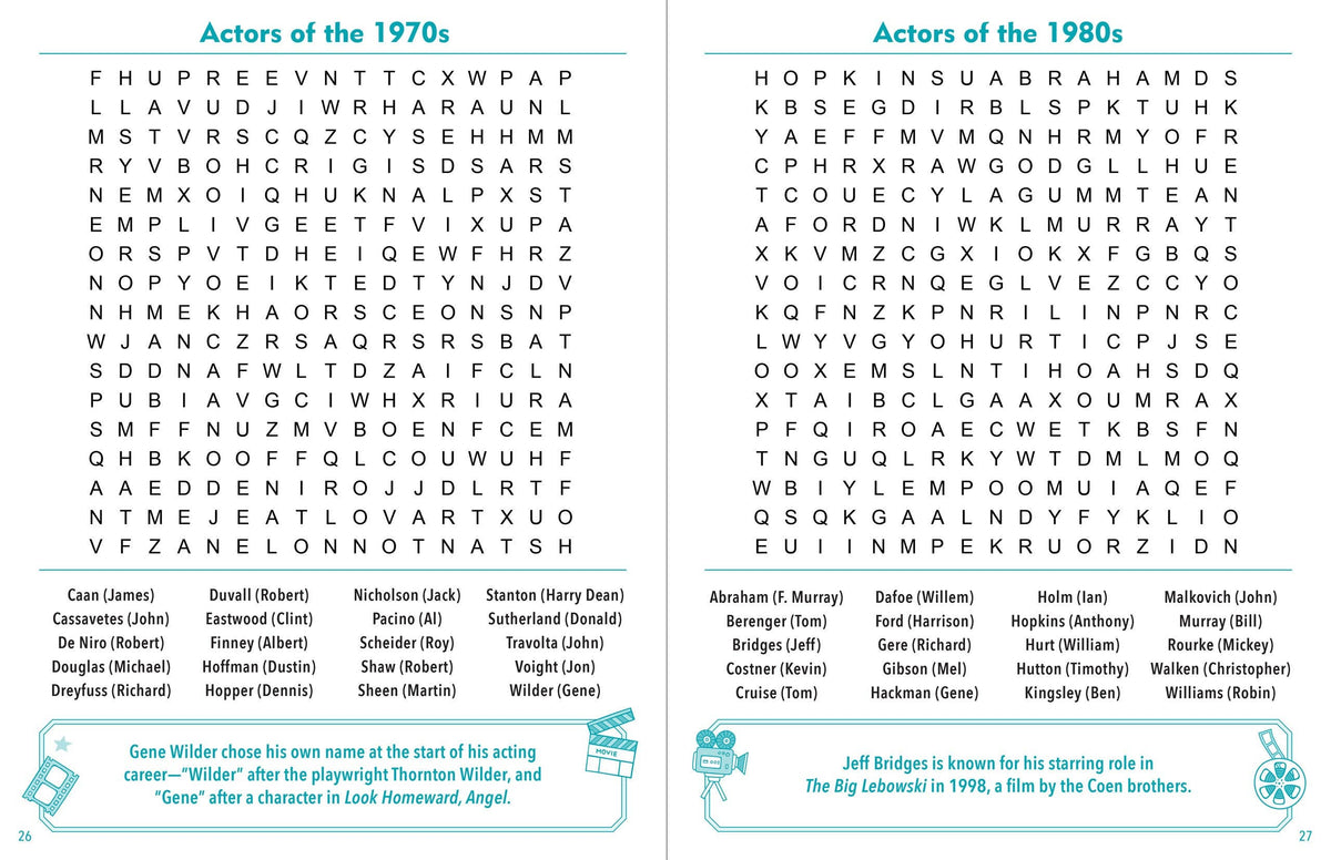 Through the Decades Large Print Word Search