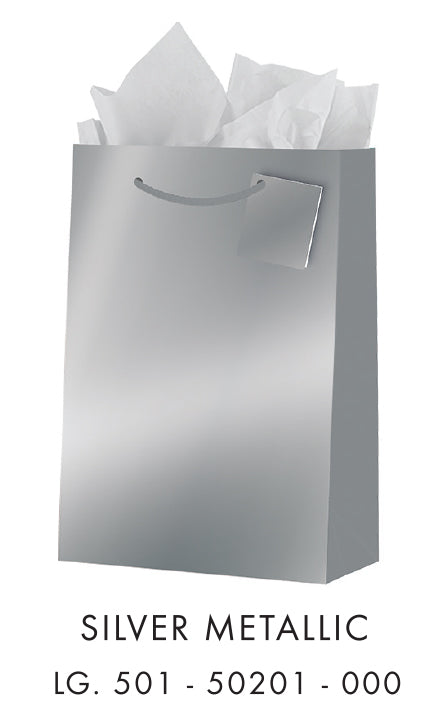 Silver Metallic Gift Bag
