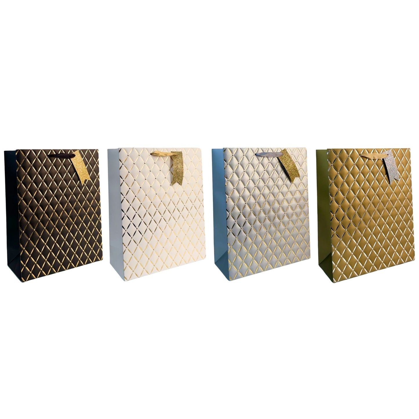 Medium Embossed Diamond Pattern Gift Bags