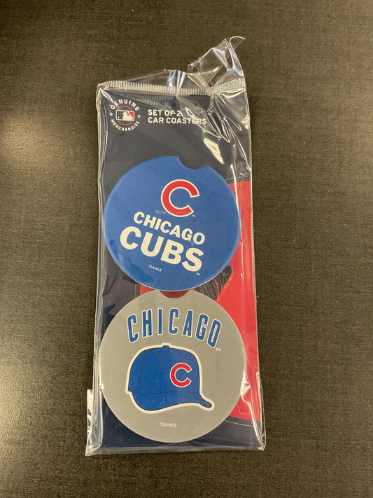 Chicago Cubs Car Coaster Set
