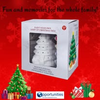 Paint Your Own Light Up Christmas Tree
