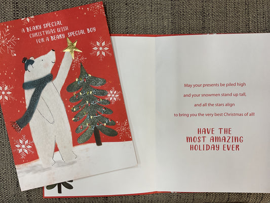 Christmas Card For Boy