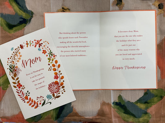 Thanksgiving - Mom