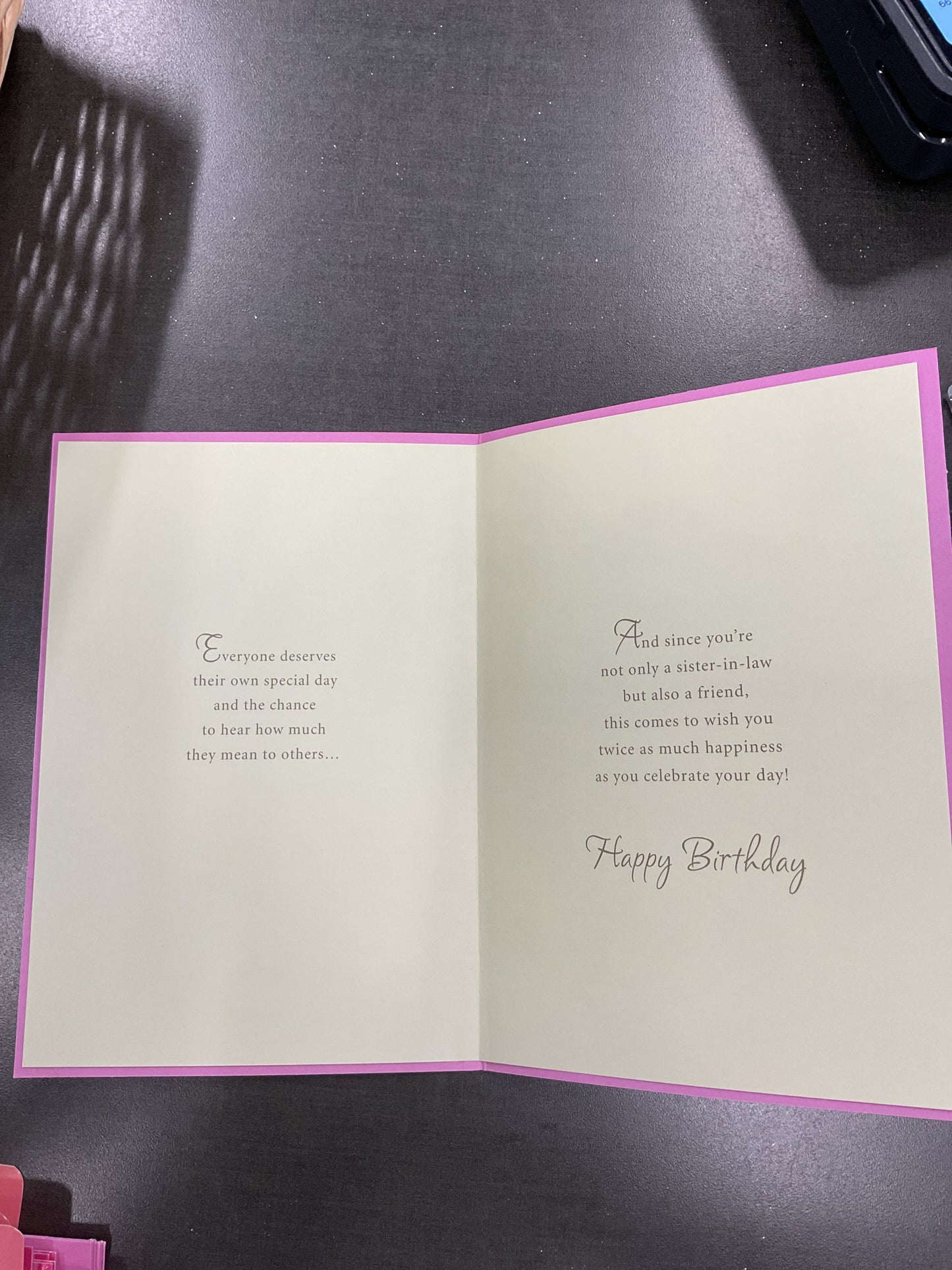 Sister-in-law Birthday Card