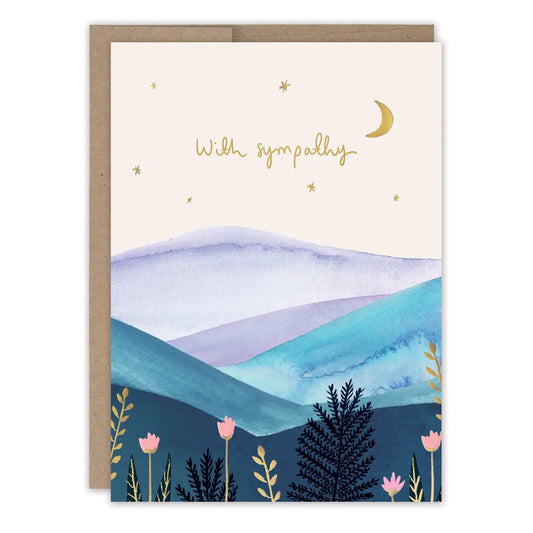 Mountain Landscape Sympathy Card