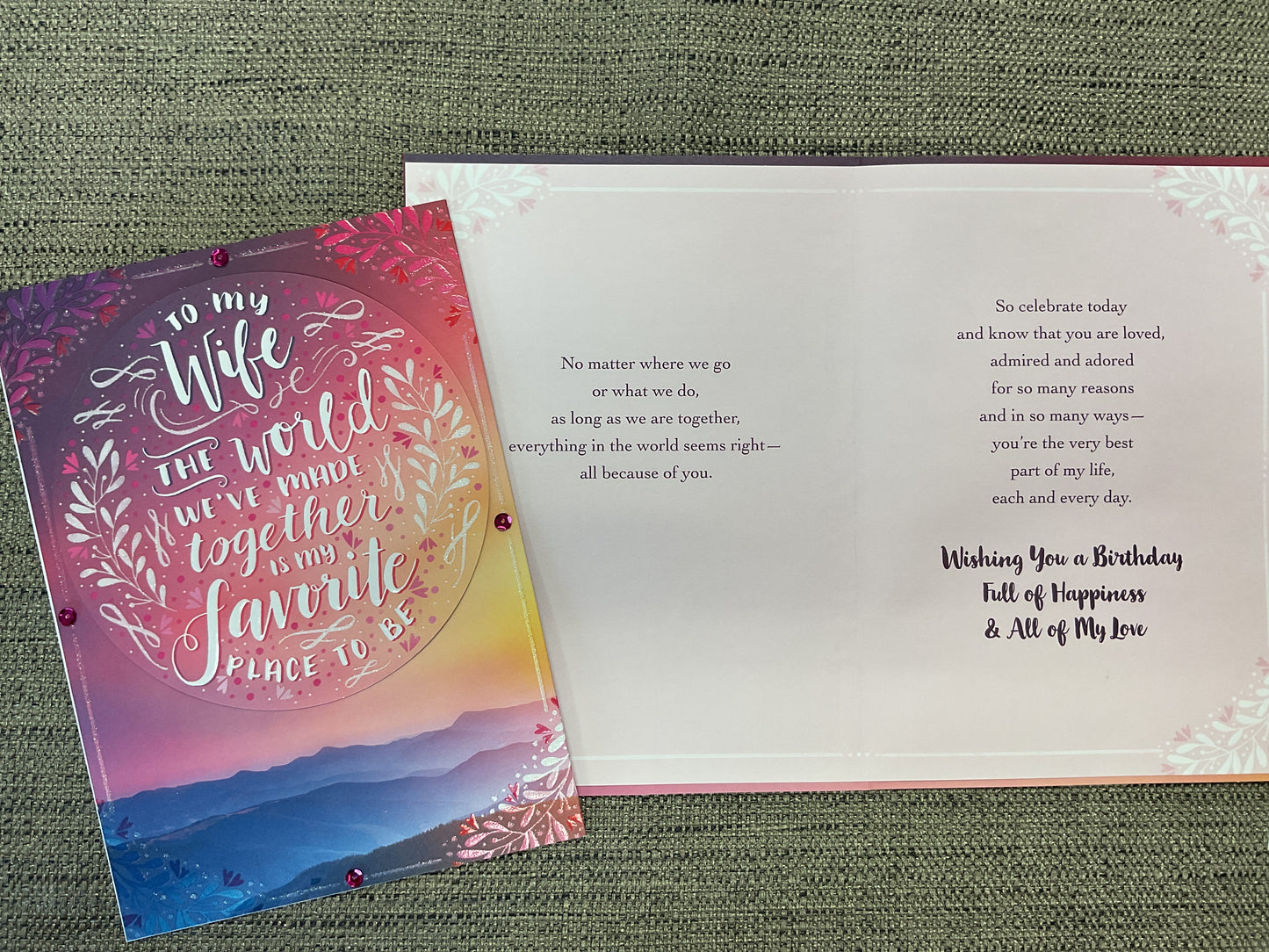 Wife Birthday Card