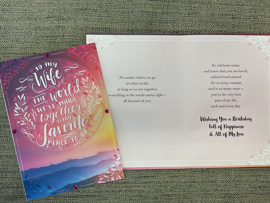 Wife Birthday Card