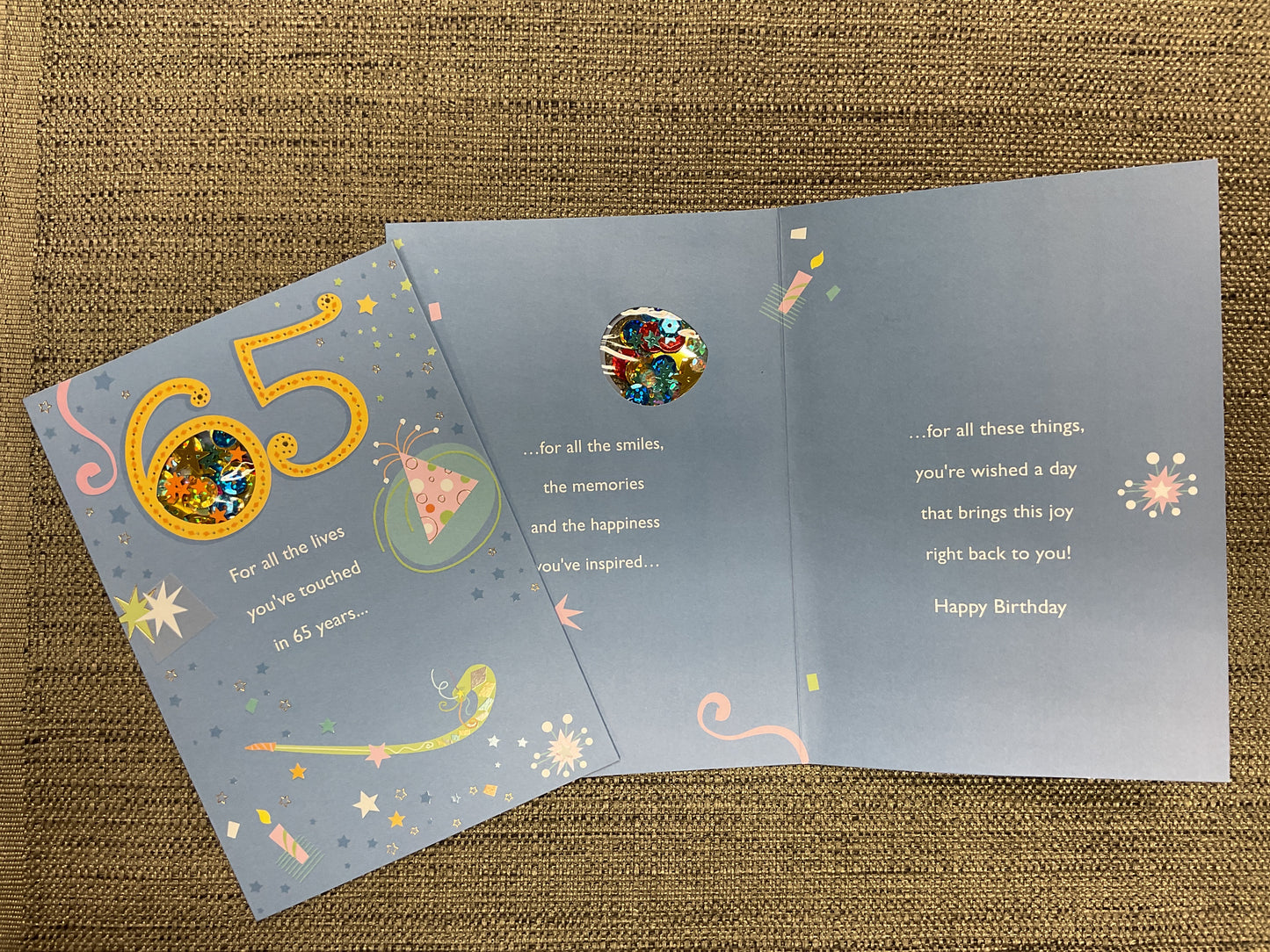 65th Birthday Card