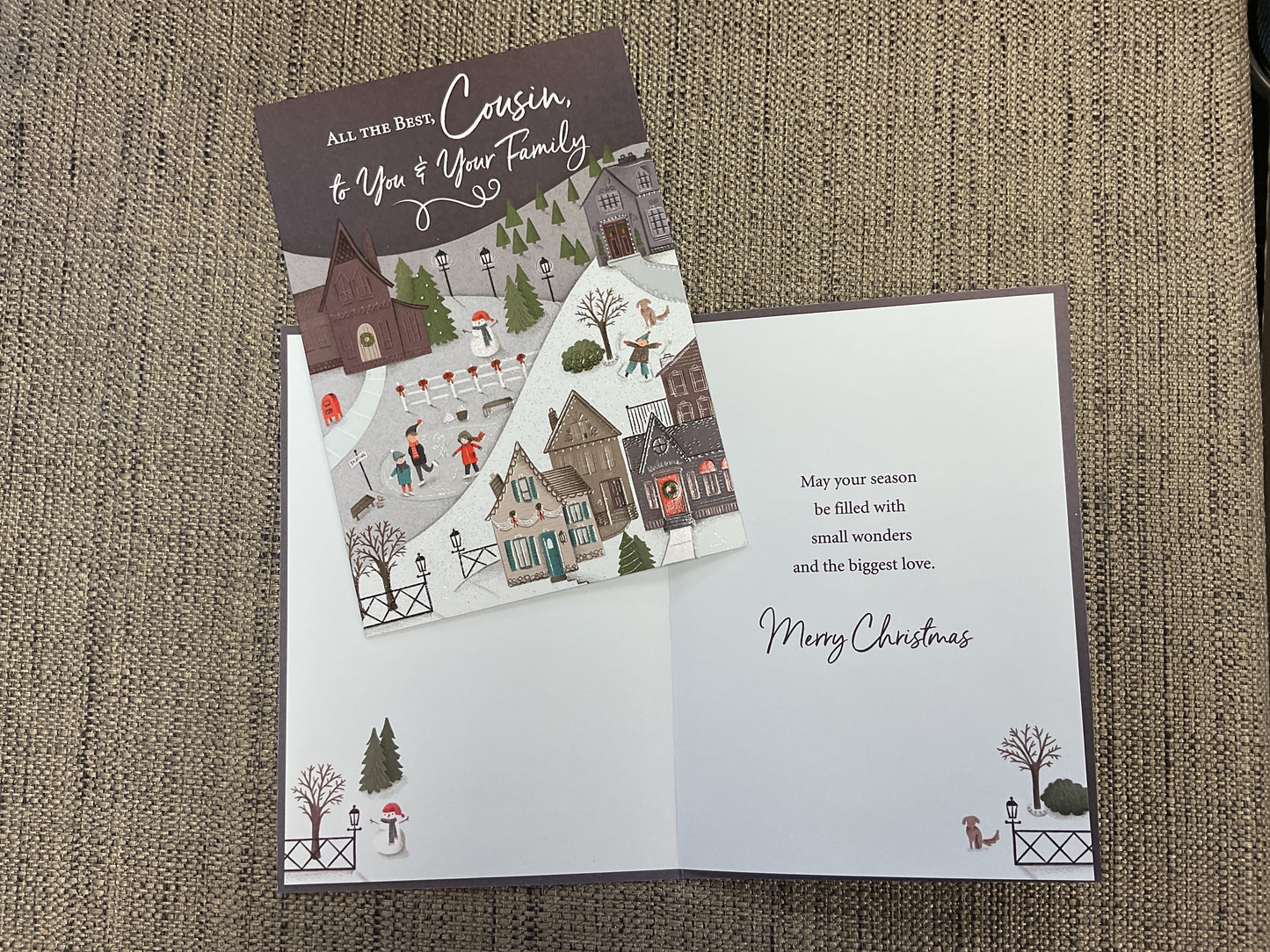 Cousin & Family Christmas Card