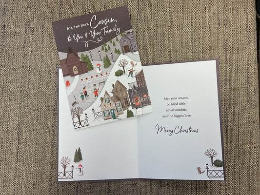 Cousin & Family Christmas Card