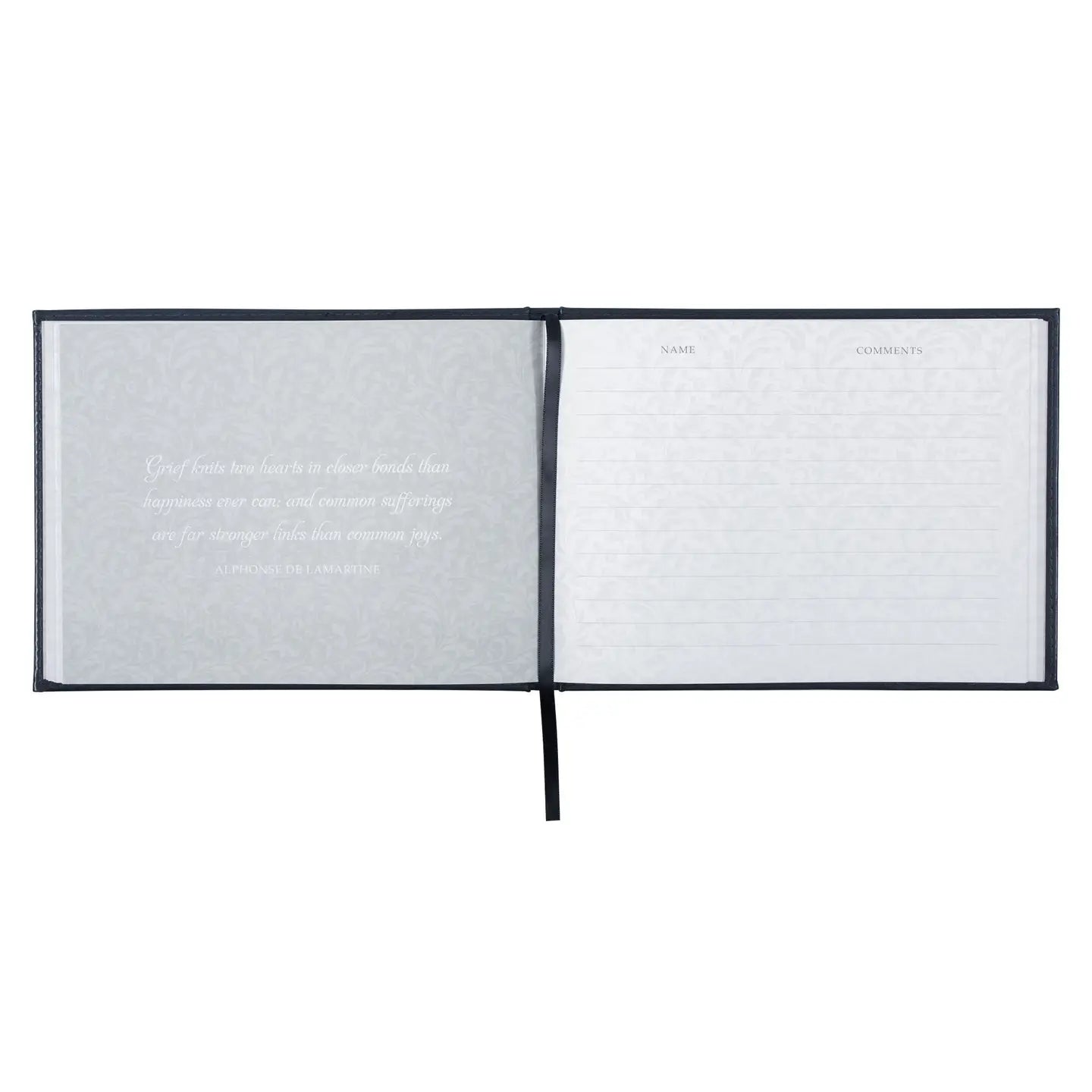 Guest Book Navy "In Loving Memory"