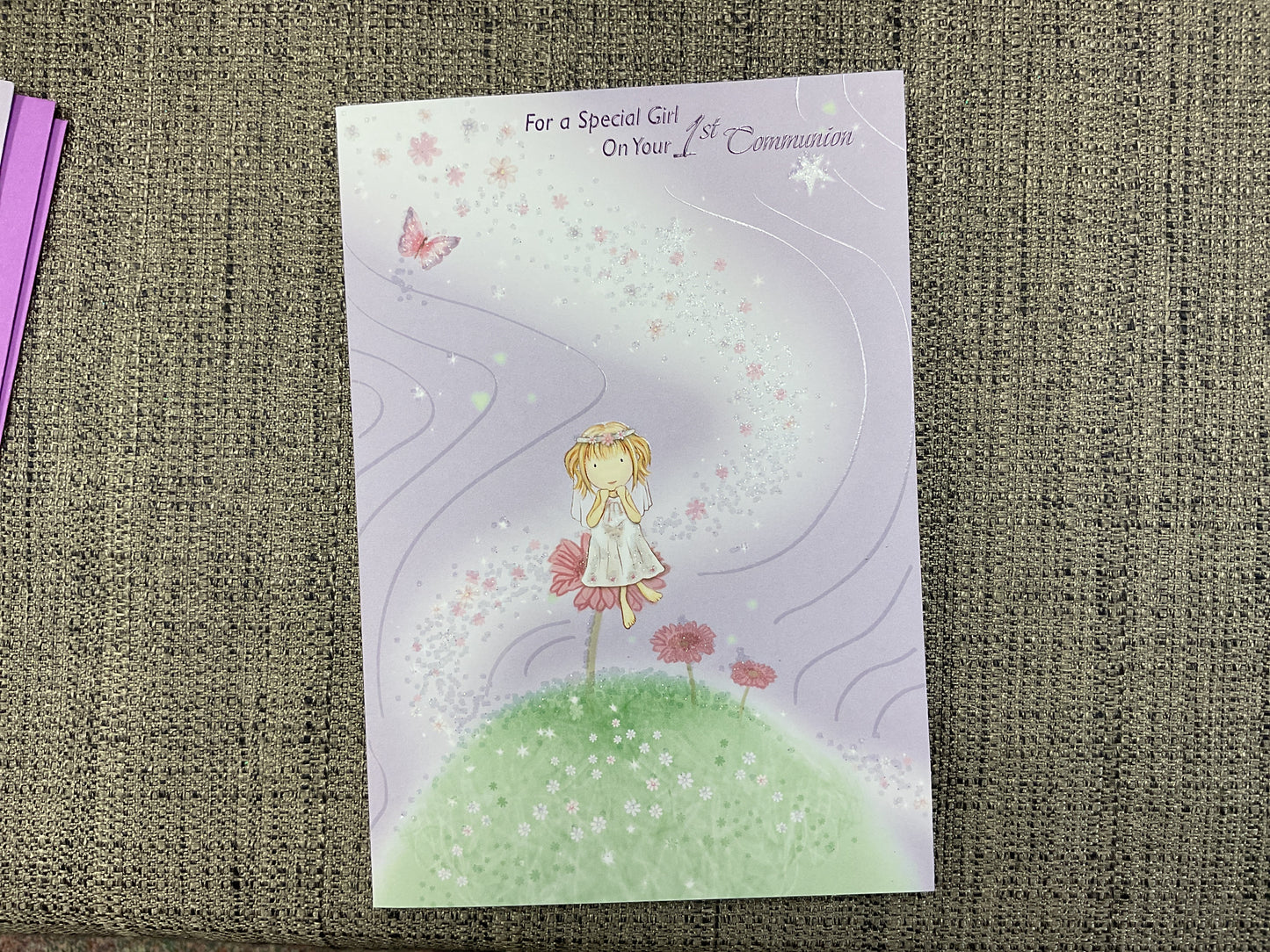 Girl First Communion Card