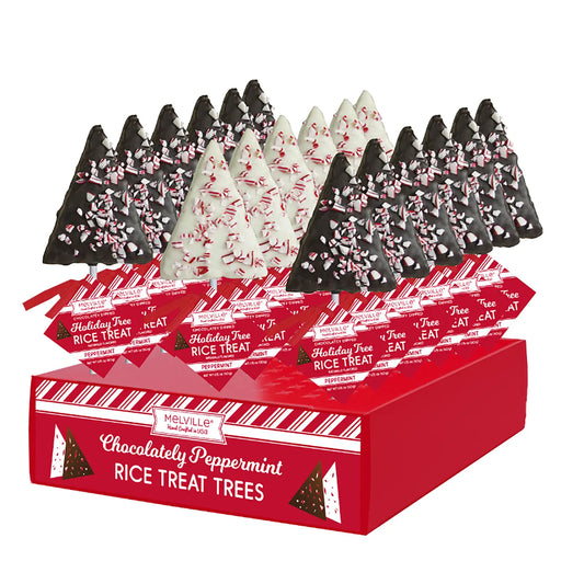 Melville Rice Cereal Treat, White & Dark Chocolate Trees