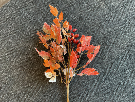Mixed Fall Leaf Spray