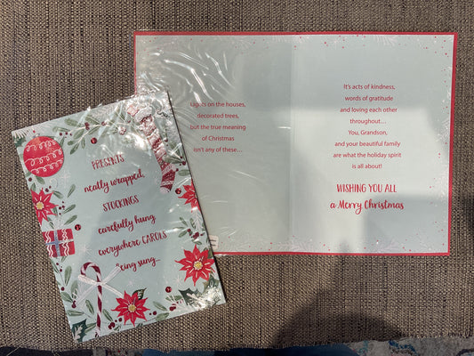 Grandson & Family Christmas Card