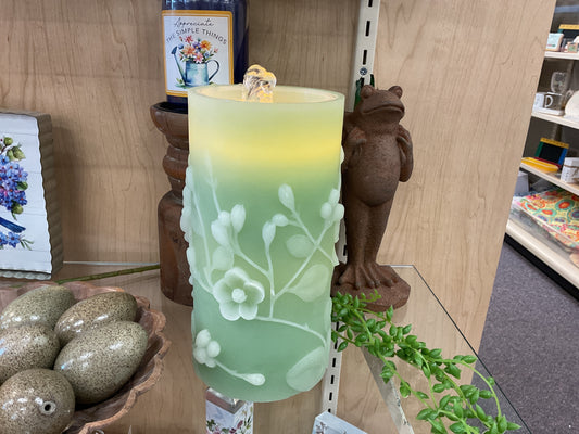 Green Water Fountain Electric Candle