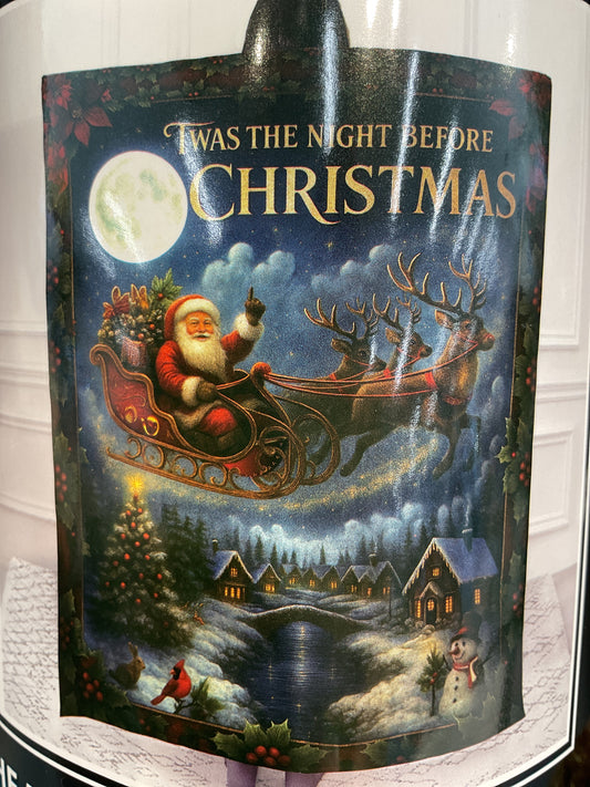 Santa Village Christmas Throw Blanket