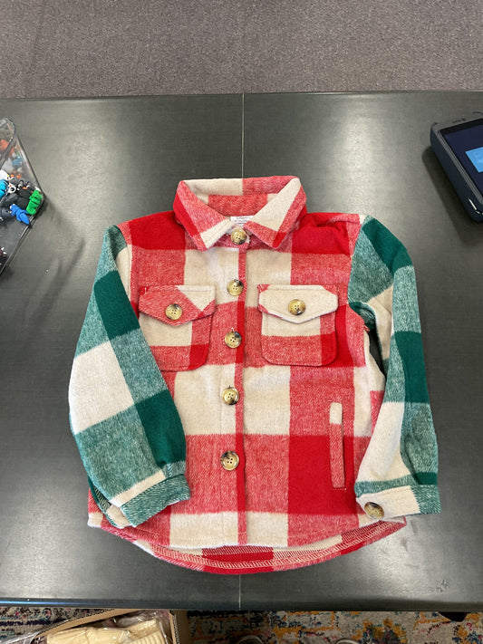 Youth size Plaid Shacket