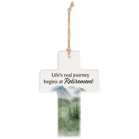 Retirement Cross Ornament