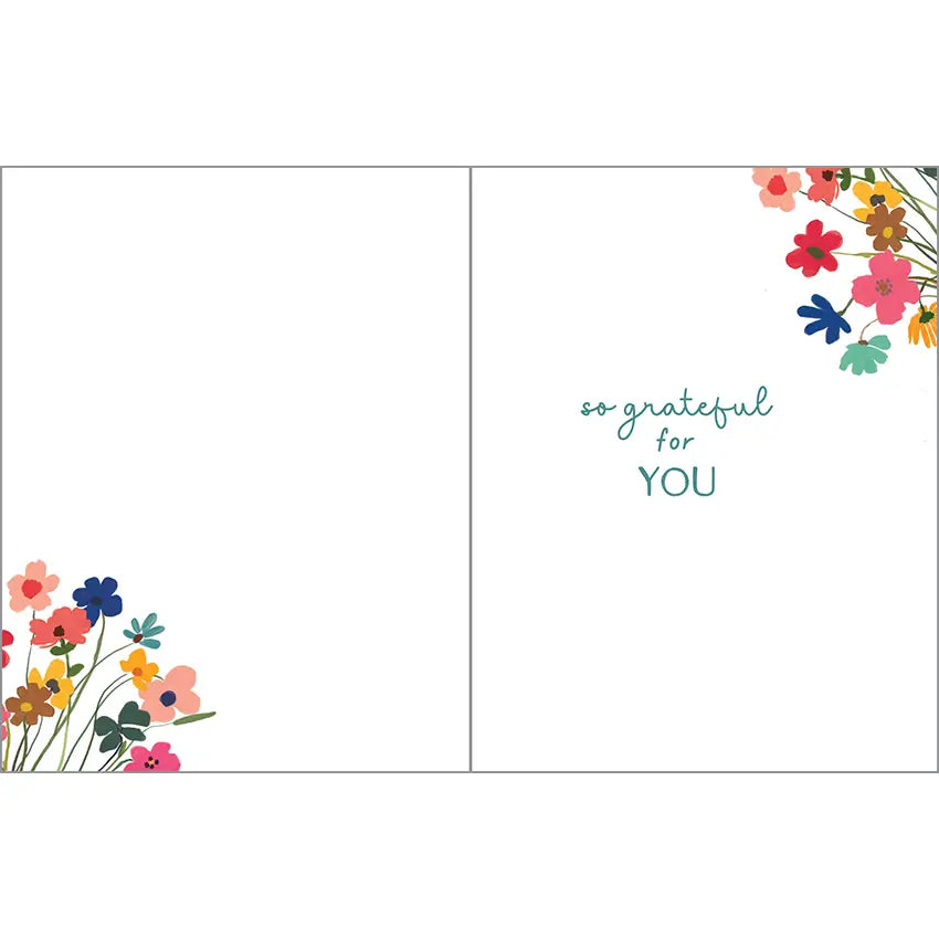 Birthday Greeting Card - Cup of Flowers