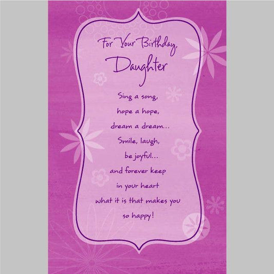 Daughter Birthday Card