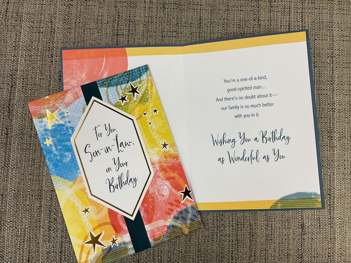 Son in Law - Birthday Card