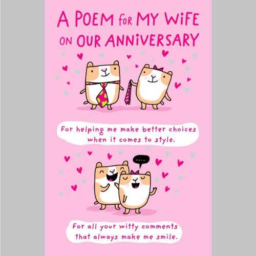 Humor Wife Anniversary Card