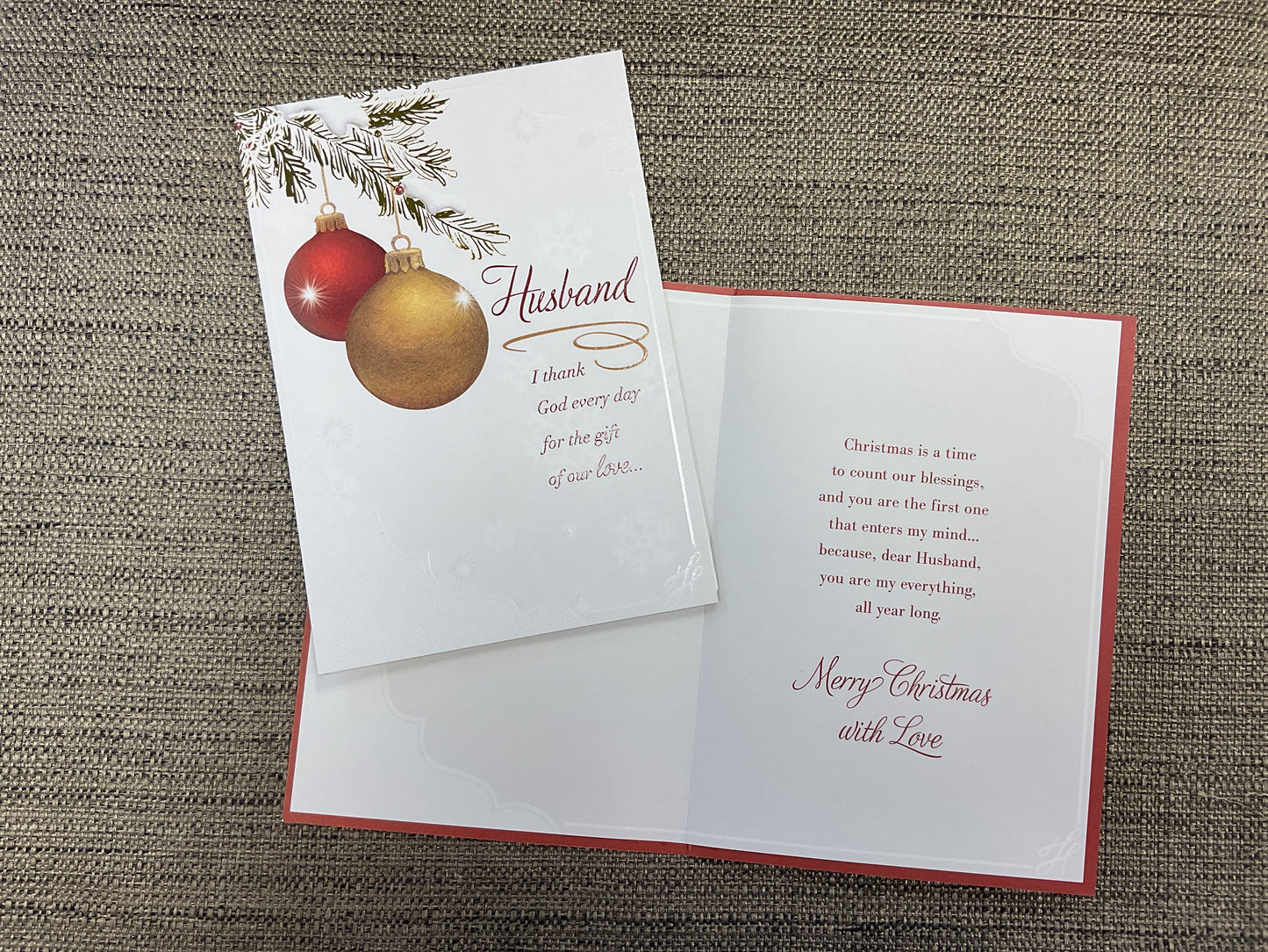 Husband Christmas Card