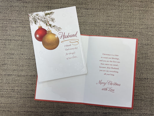 Husband Christmas Card