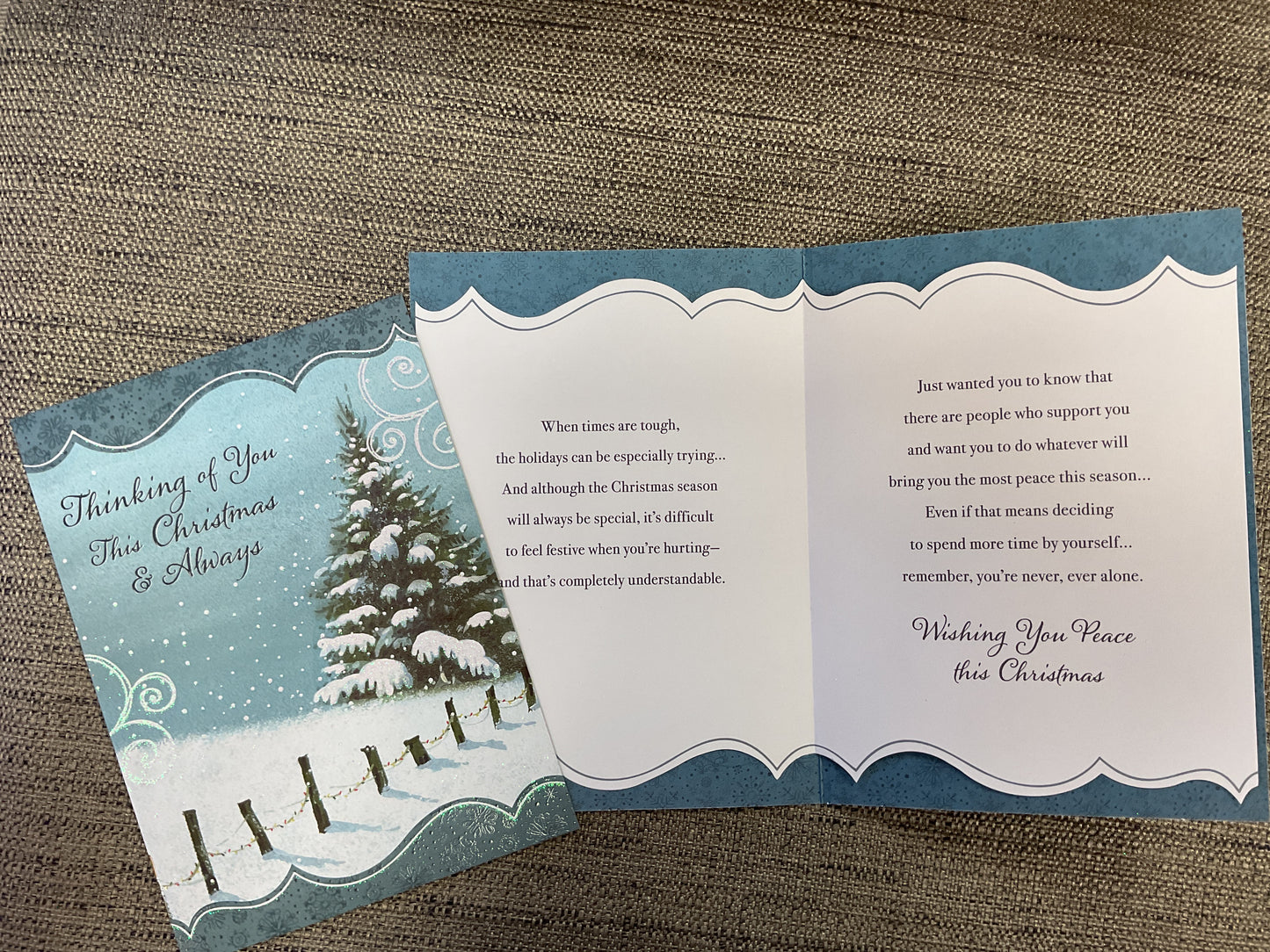 Difficult Time Christmas Card