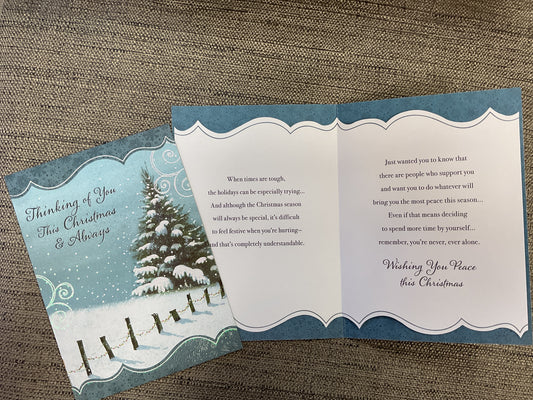 Difficult Time Christmas Card