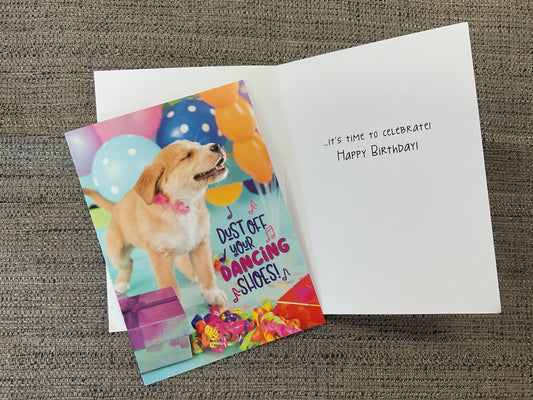 Dancing Shoes Birthday Card