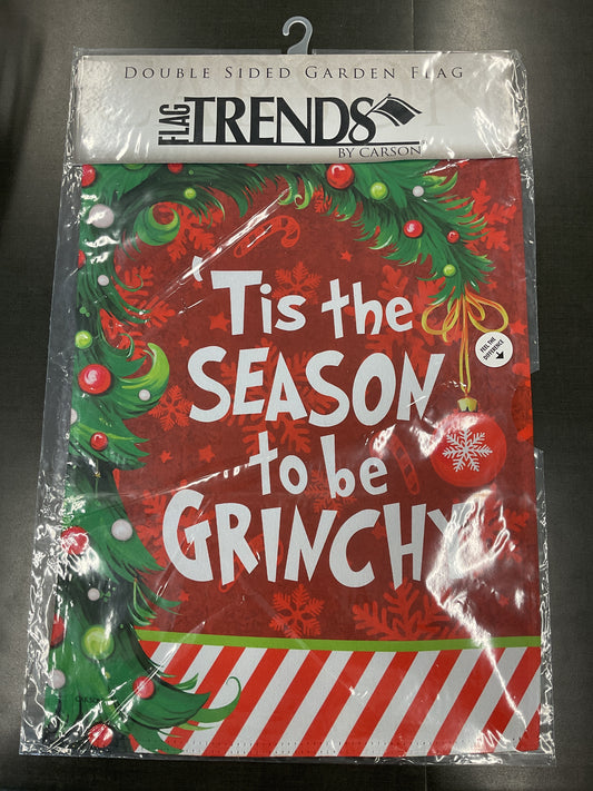 No Grinches Garden Flag